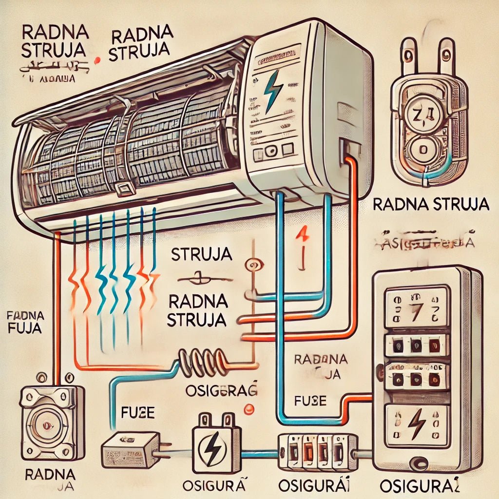Razlika između radne struje i osigurača u klima uređajima: Zašto je važno razumjeti ove tehničke karakteristike? - e-Klima.hr