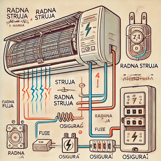 Razlika između radne struje i osigurača u klima uređajima: Zašto je važno razumjeti ove tehničke karakteristike? - e-Klima.hr